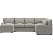 winston gray sectional   
