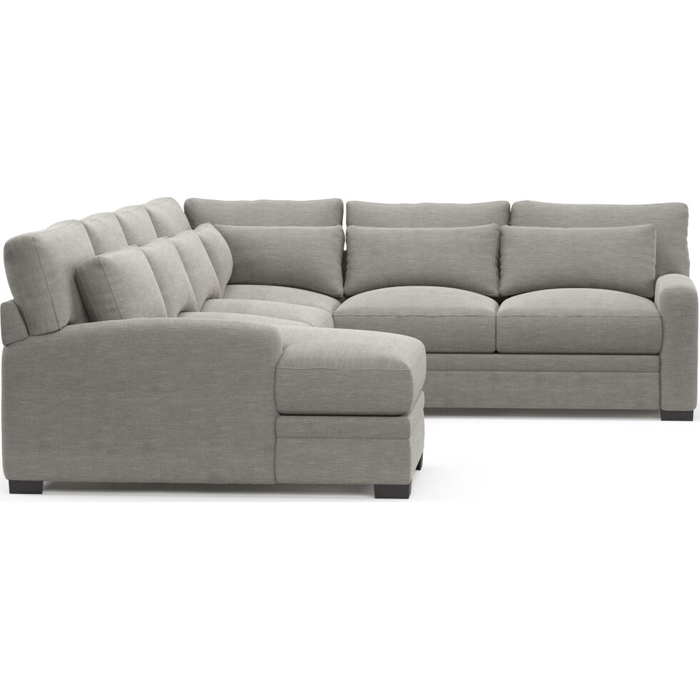 winston gray sectional   