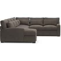 winston gray sectional   