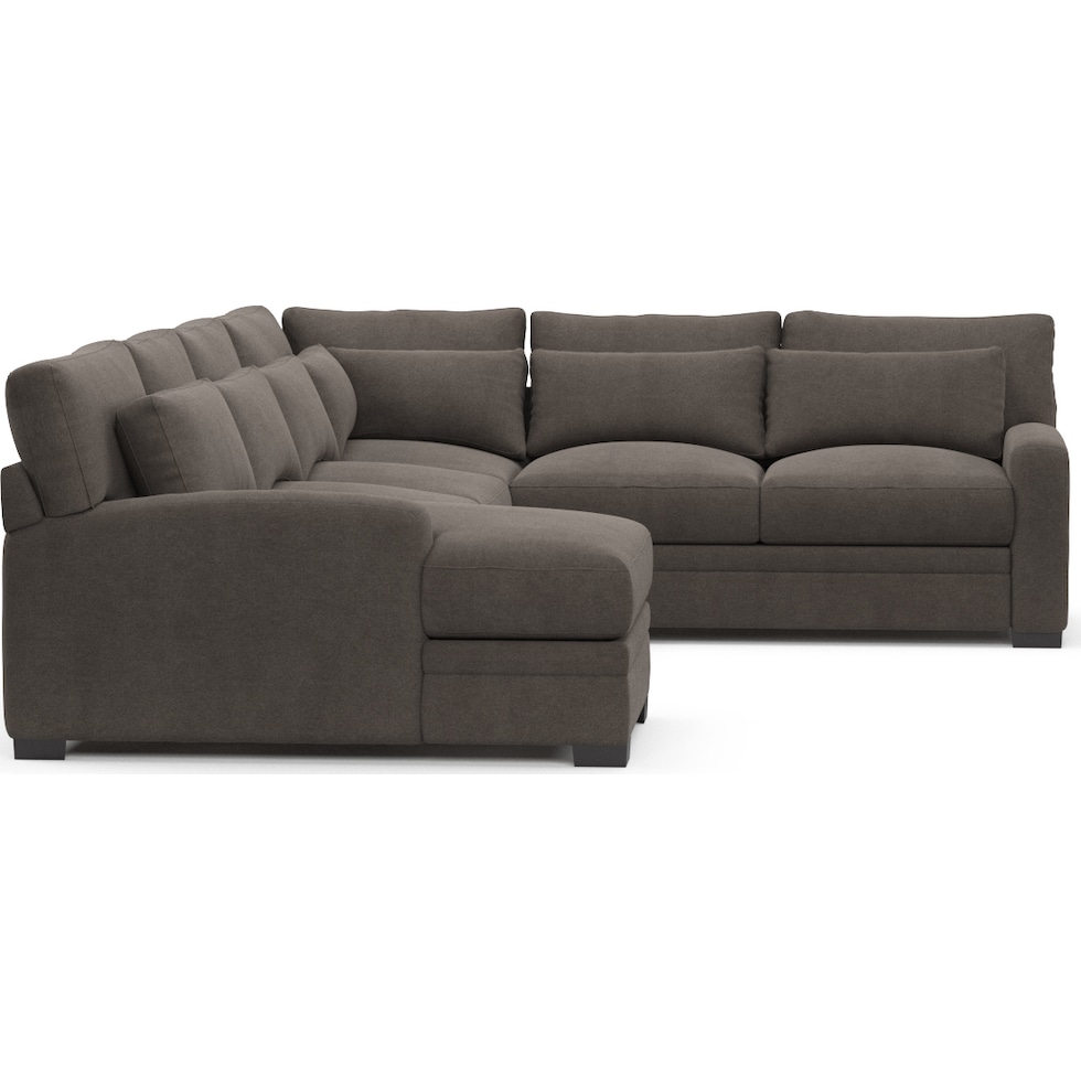 winston gray sectional   