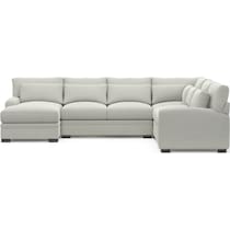 winston gray sectional   