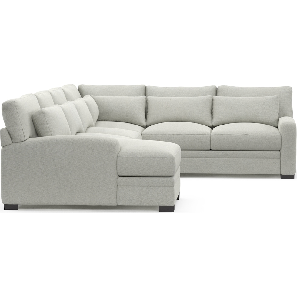 winston gray sectional   