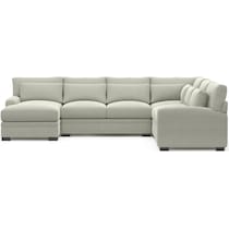 winston gray sectional   