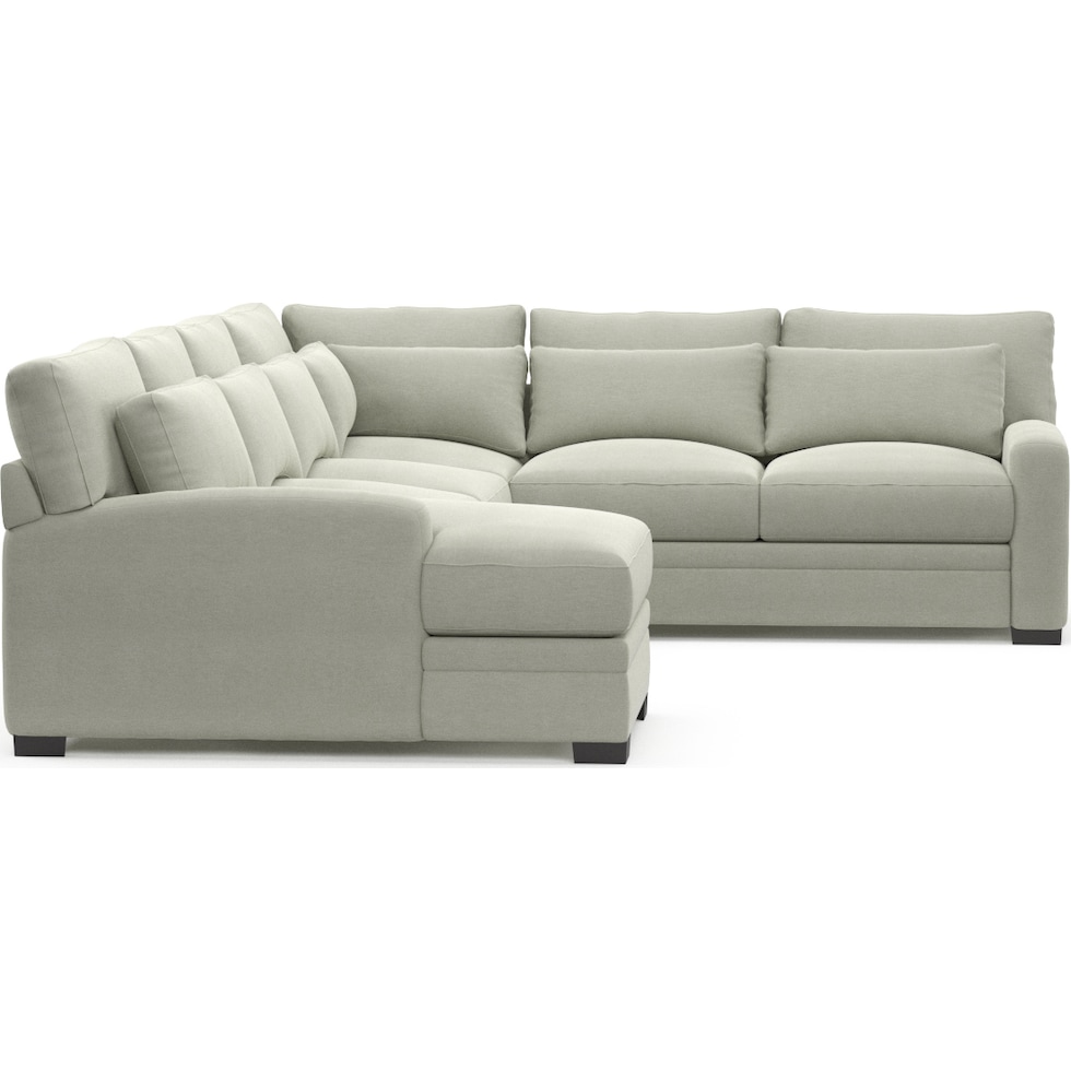 winston gray sectional   