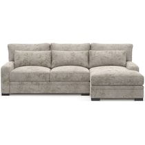 winston gray sectional   