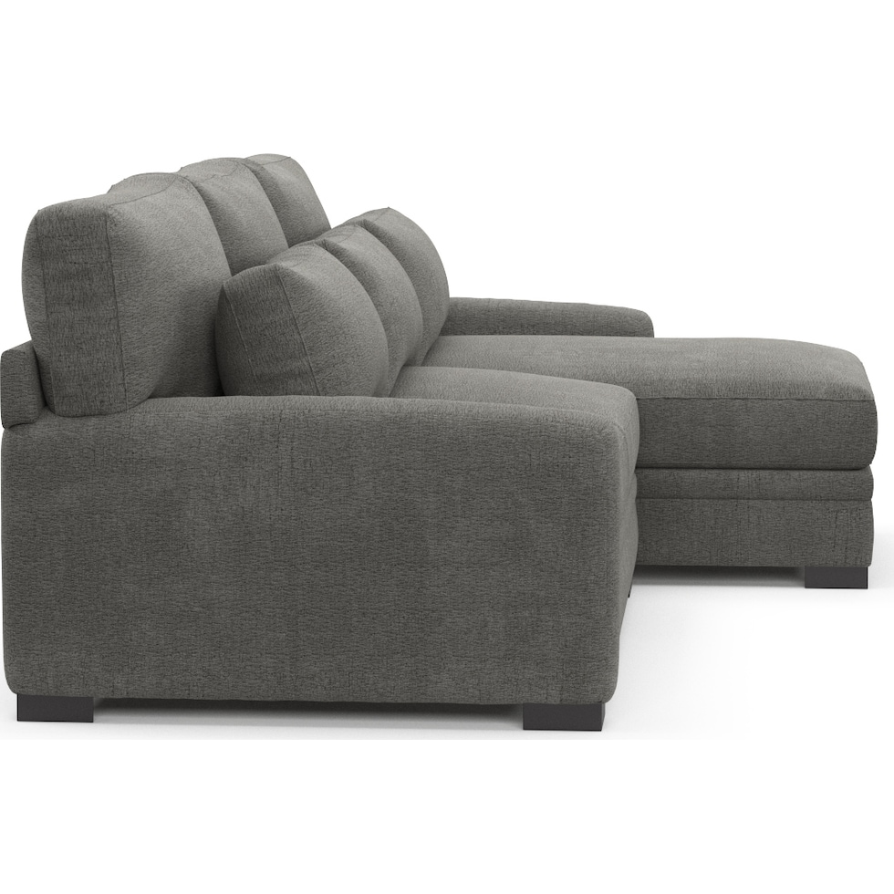 winston gray sectional   