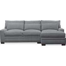 winston gray sectional   