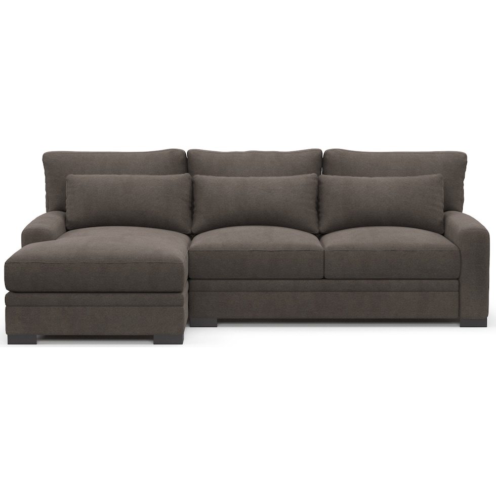 winston gray sectional   