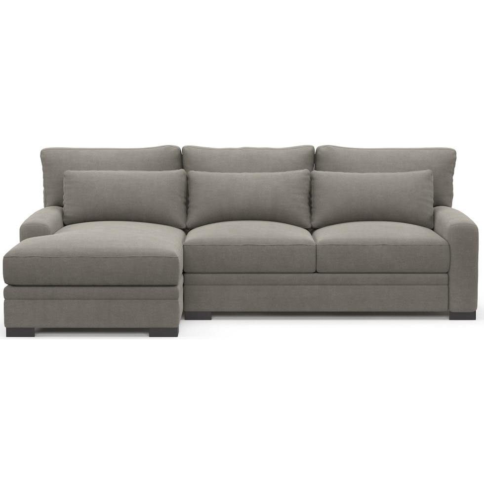 winston gray sectional   