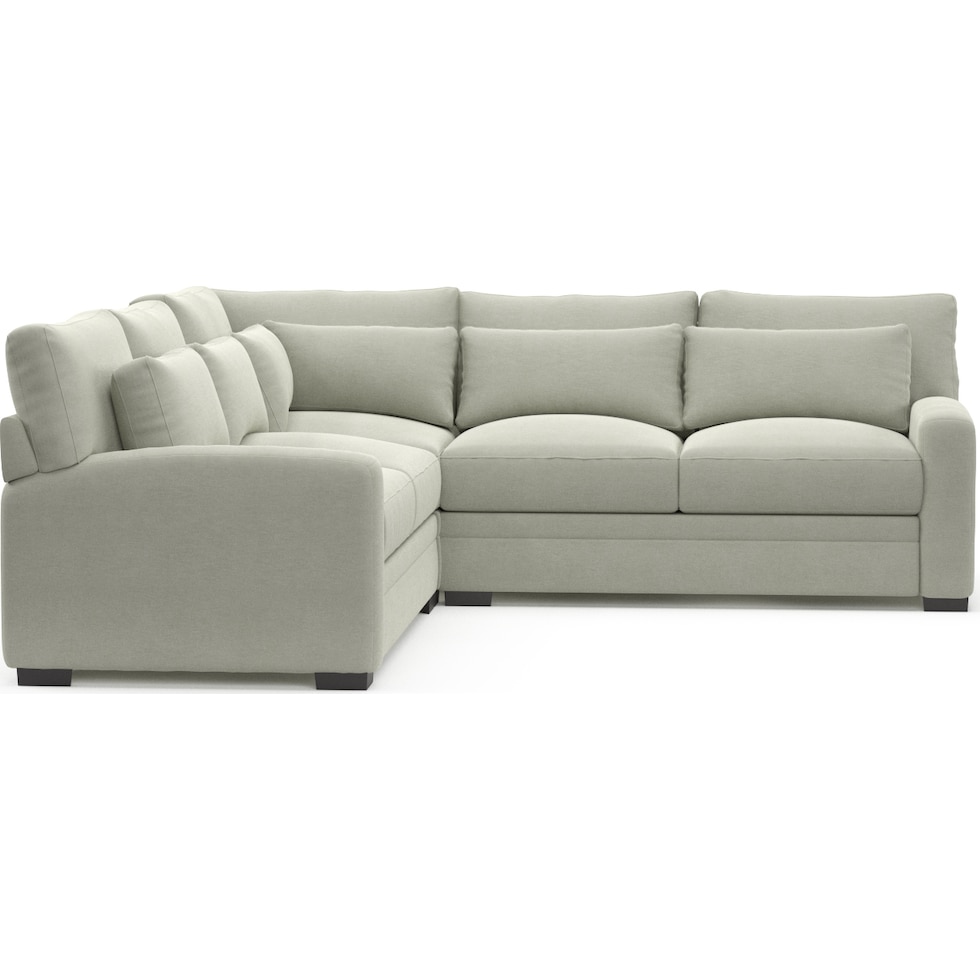 winston gray sectional   