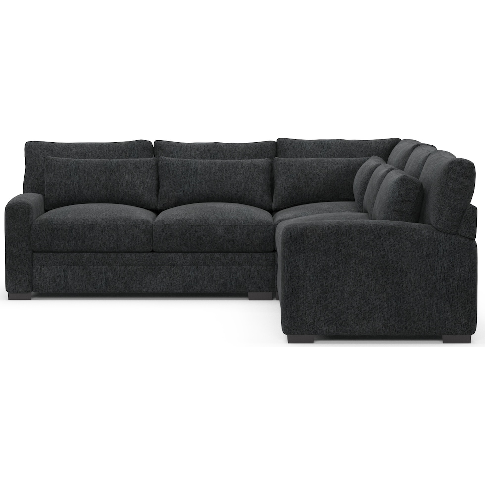 winston gray sectional   