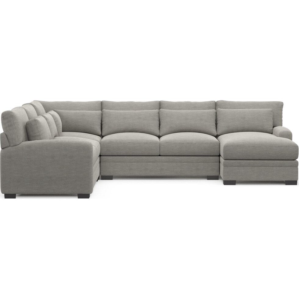 winston gray sectional   