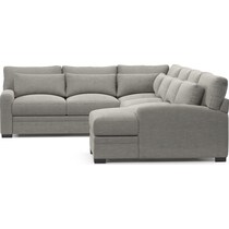 winston gray sectional   