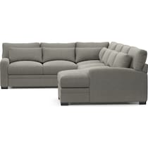 winston gray sectional   