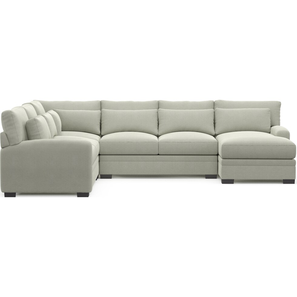 winston gray sectional   
