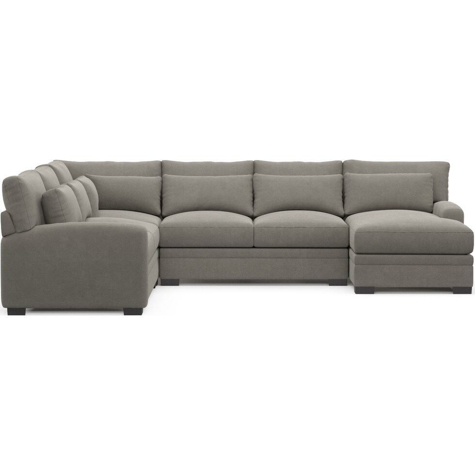 winston gray sectional   