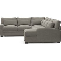 winston gray sectional   