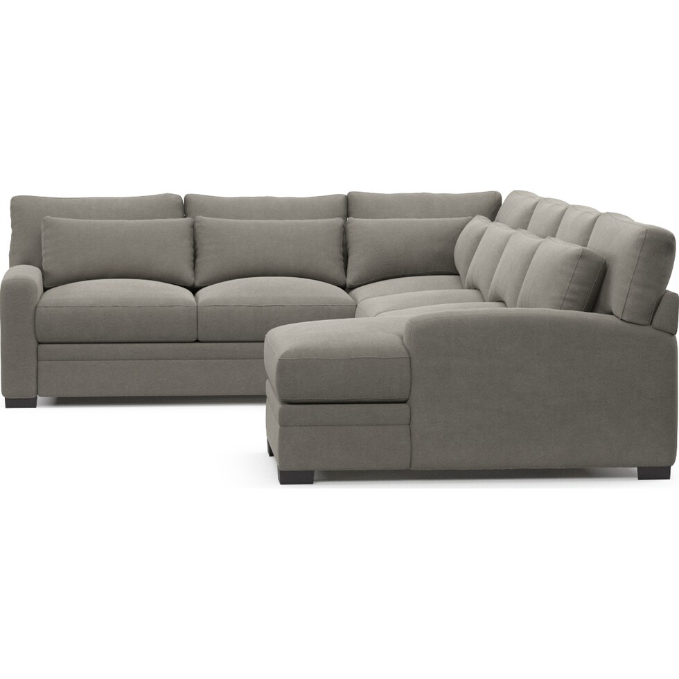 winston gray sectional   