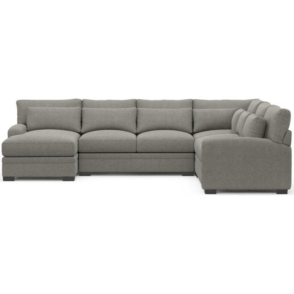 winston gray sectional   