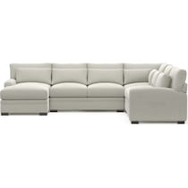 winston gray sectional   