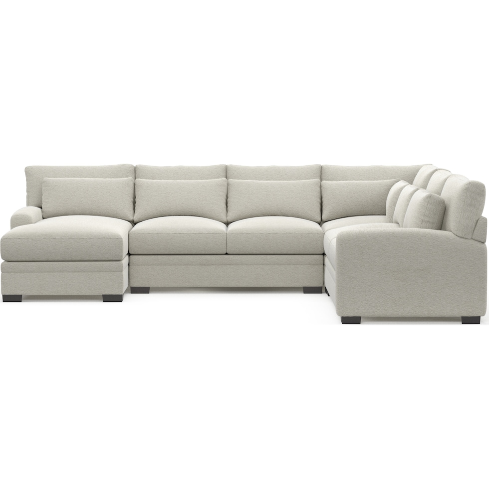 winston gray sectional   
