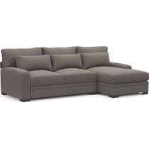 winston gray sectional   