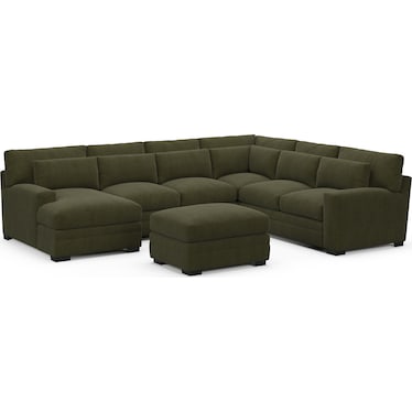 Winston 5-Piece Sectional with Chaise and Ottoman