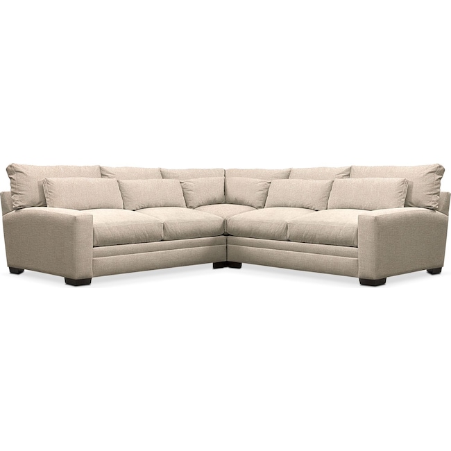 Living Room Furniture - Winston Performance 3-Piece Sectional