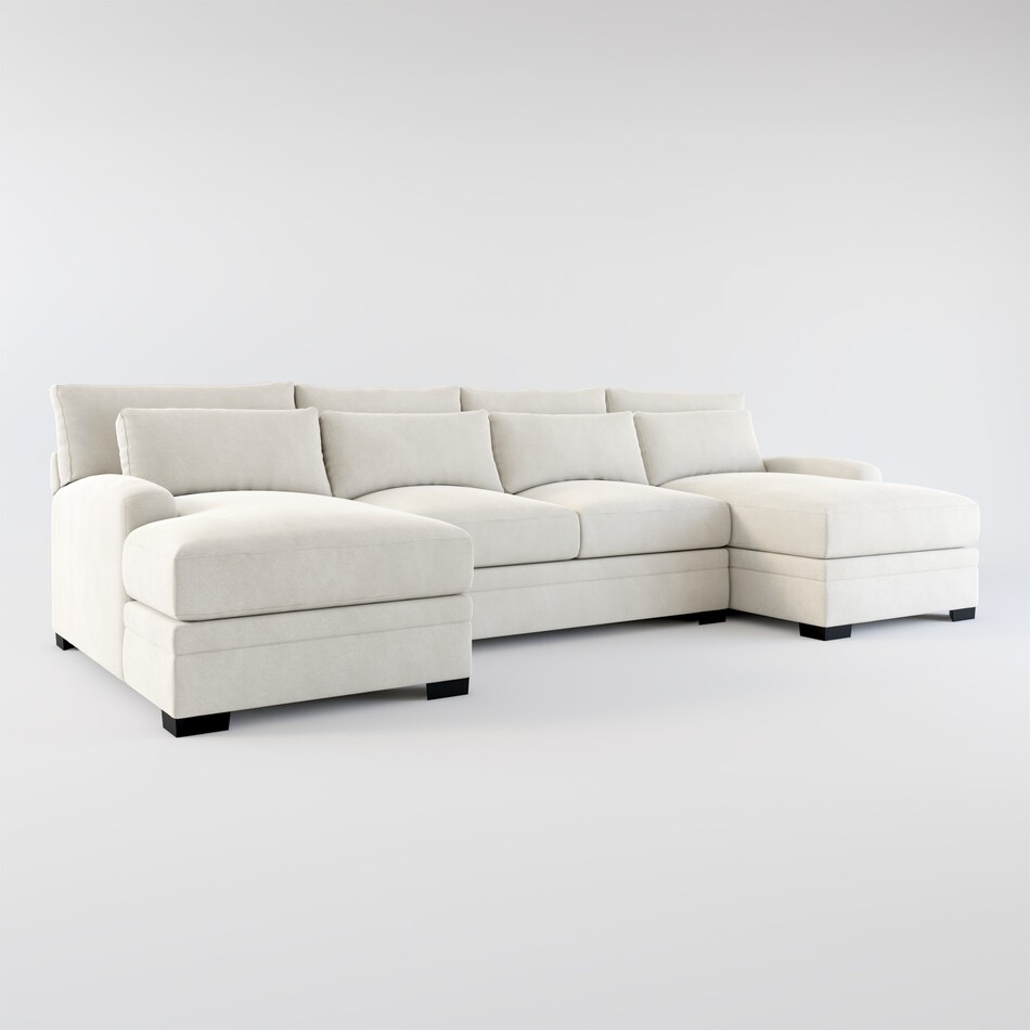 Winston 3Piece Sectional with Dual Chaise Value City Furniture