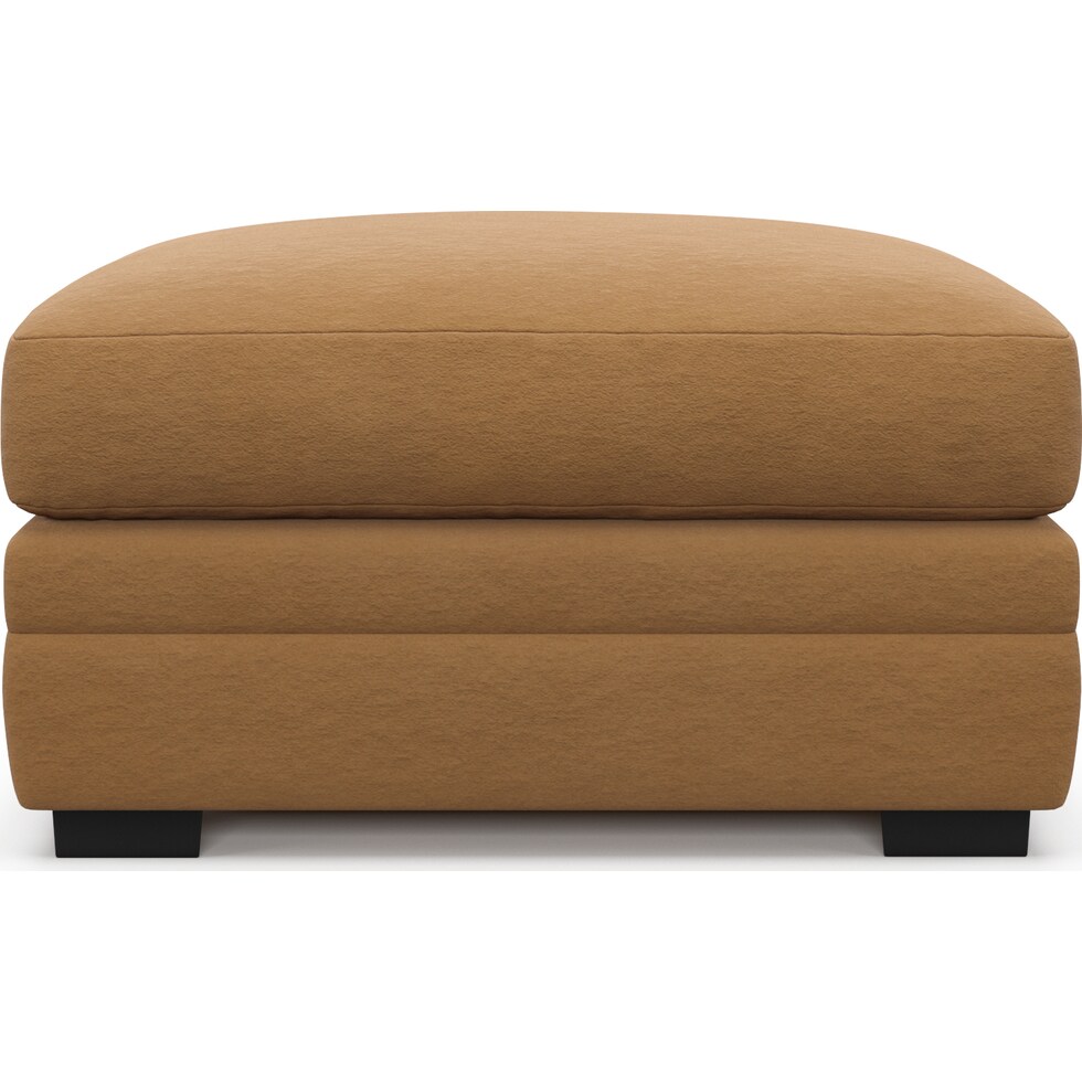 winston light brown ottoman   