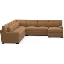 winston light brown sectional   