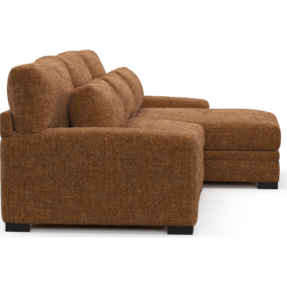 winston light brown sectional   