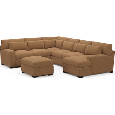Winston 5-Piece Sectional with Chaise and Ottoman
