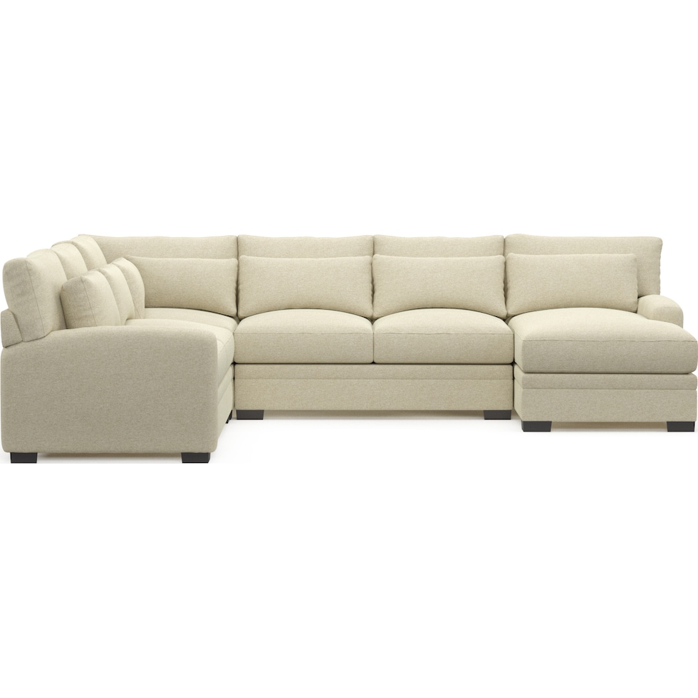 winston light brown sectional   