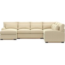 winston light brown sectional   