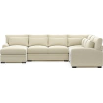 winston light brown sectional   