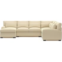 winston light brown sectional   