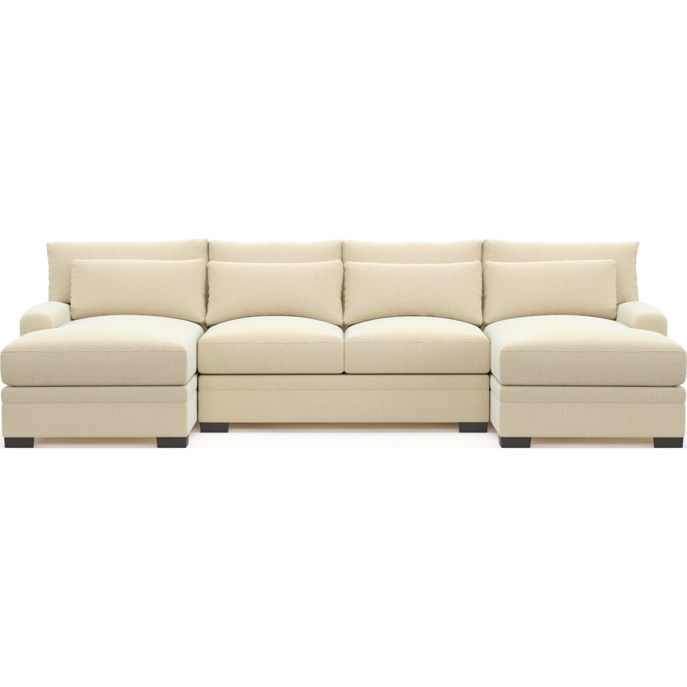winston light brown sectional   