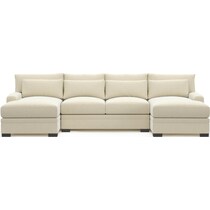 winston light brown sectional   