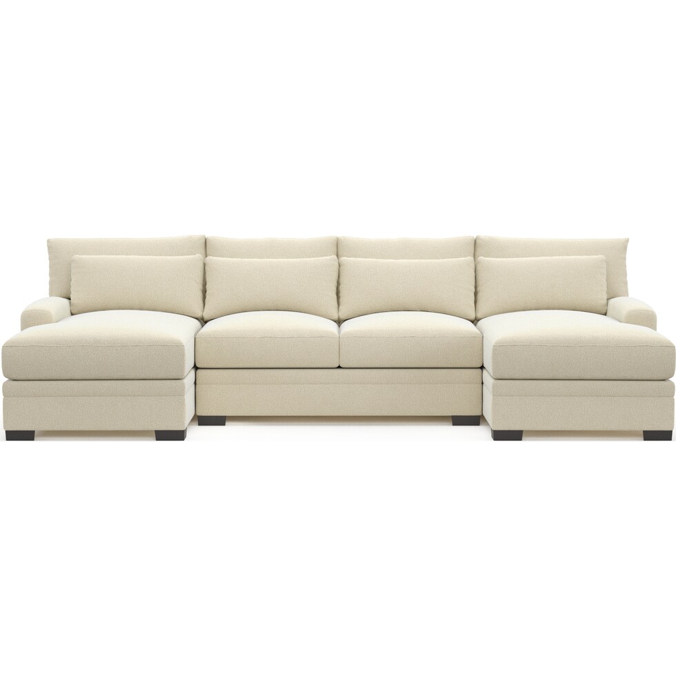 winston light brown sectional   
