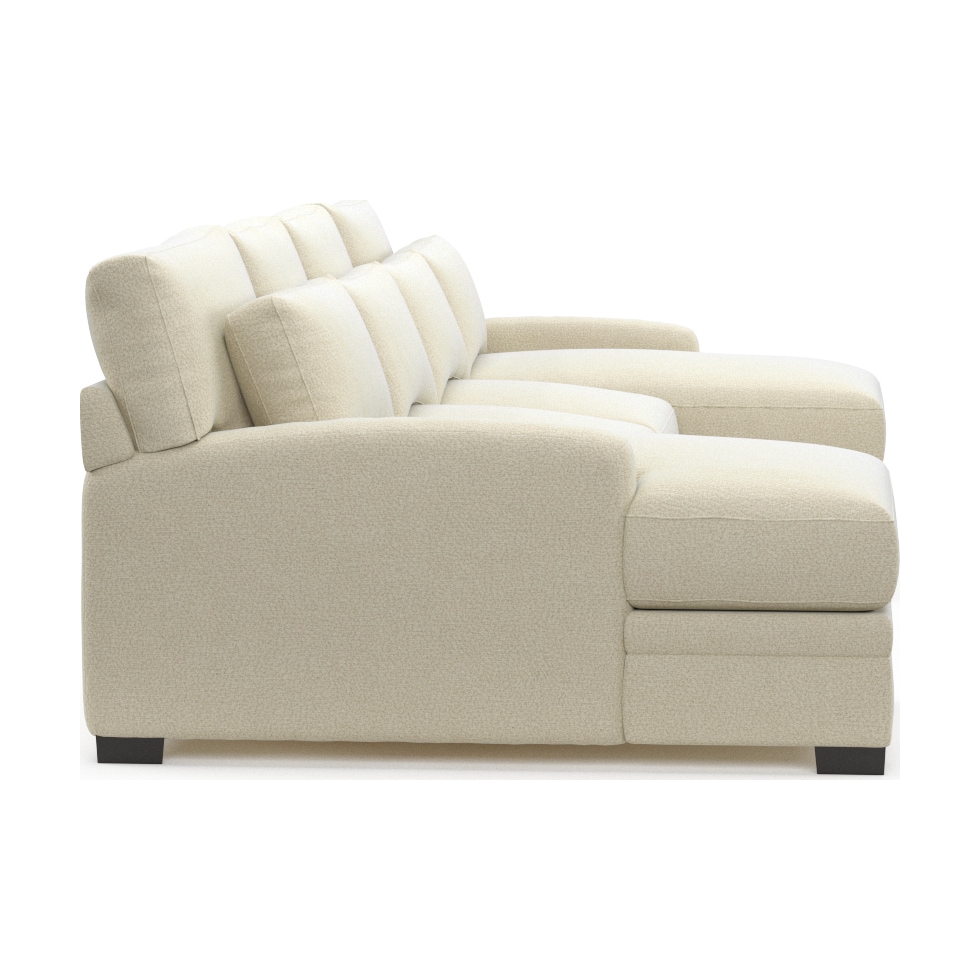winston light brown sectional   