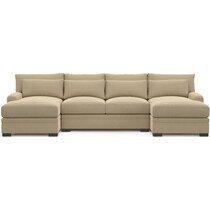 winston light brown sectional   