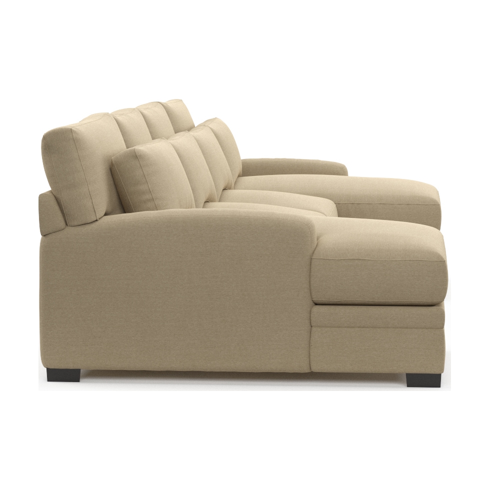 winston light brown sectional   