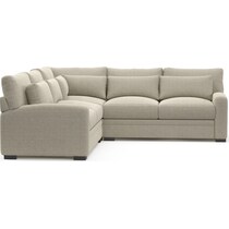 winston light brown sectional   