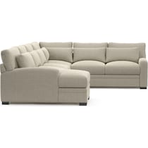 winston light brown sectional   