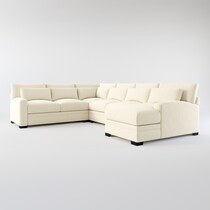 winston light brown sectional web   