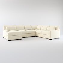 winston light brown sectional web   