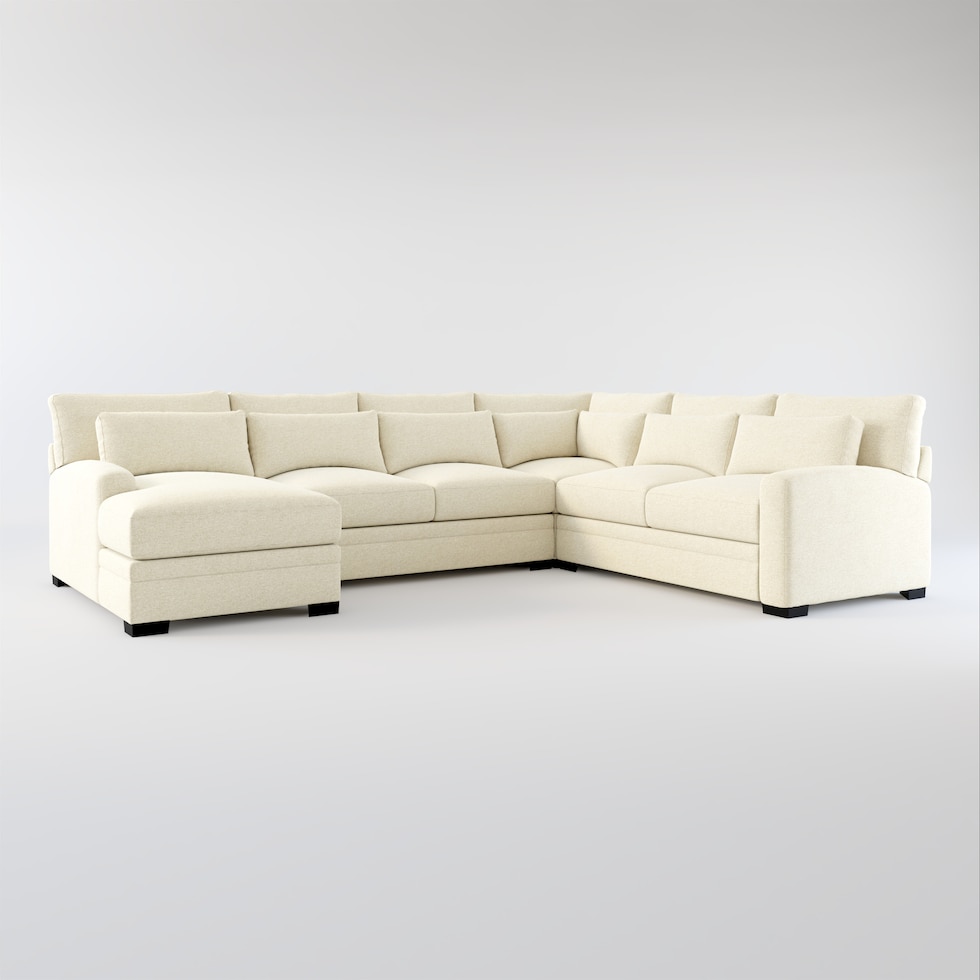 winston light brown sectional web   