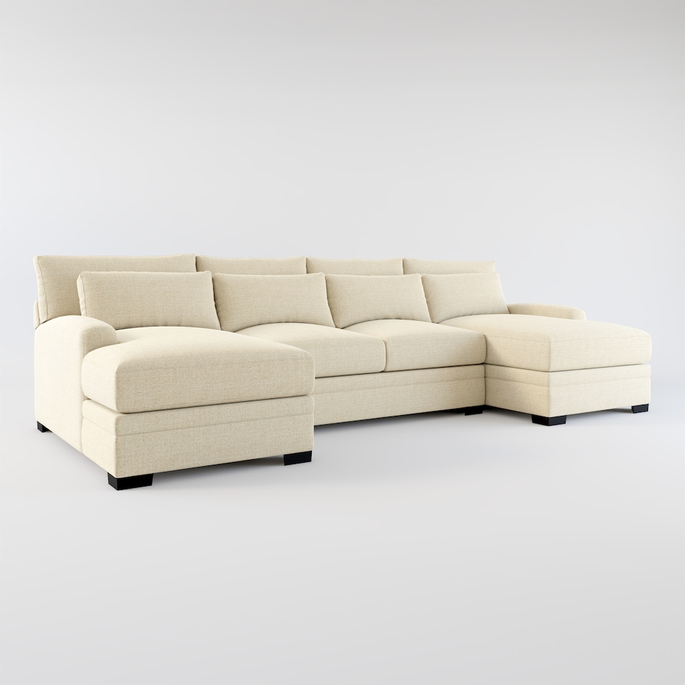 winston light brown sectional web   