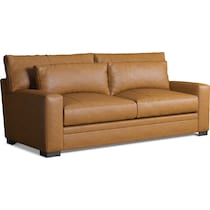 winston light brown sofa   